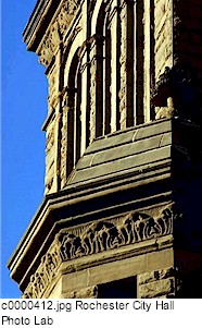 City Hall exterior detail.