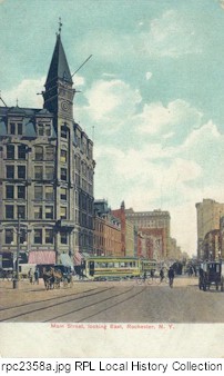 Elwood Building, left, located at the Four Corners.