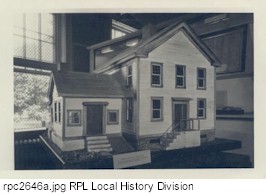 Model of Reynold's first home.