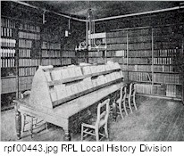 Reynolds Library medical reading room as seen 1895-1933.