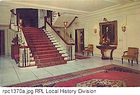 The Main Staircase in the Eastman House.