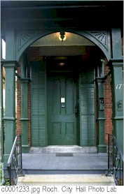Entrance, Susan B. Anthony House.