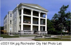 Three story porch, Corn Hill neighborhood in Rochester(17998 bytes)