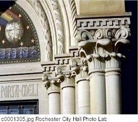 Capitals at Rochester's St. Francis Xavier Church.