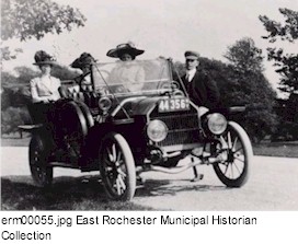 First car in East Rochester.