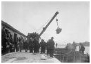 Small image of unloading sugar on the Barge Canal that links to larger image