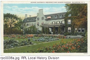 A side view of the Eastman House.