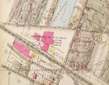 Map of Rochester south of Atlantic Avenue, 1926.