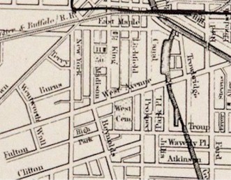 Map of the City of Rochester from Cornell's Maps.