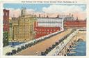 Thumbnail of postcard of New subway and bridge in 1920's